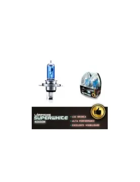 LAMPADAS H4 12V 60/55W 4500K LUZ BRANCA (MS)