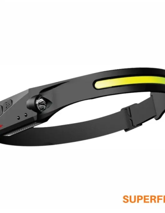 LANTERNA DE CABEÇA LED COB 2W 340lm C/ SENSOR DE MOVIMENTOS (SUPERFIRE)