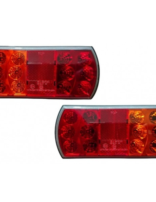 FAROLINS DE REBOQUE LED 12/24 V FAZ TUDO RETANGULARES (PAR) (BTR)