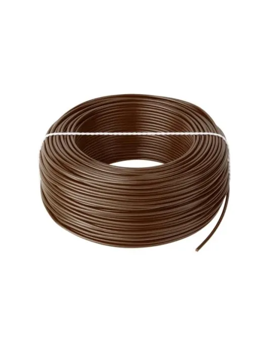 FIO ELETRICO MULTIFILAR 1mm CASTANHO (METRO)