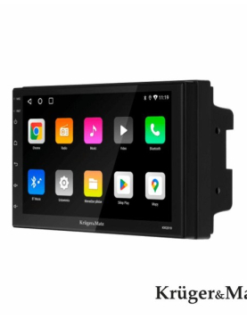 RADIO DUPLO DIN ANDROID 7" 4X 45W CARPLAY GPS/BT/AUX/FM C/ COMANDO IR