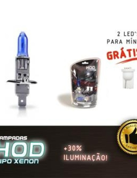 KIT LAMPADAS H1 + T10 LED 12V 55W +30% LUZ BRANCA