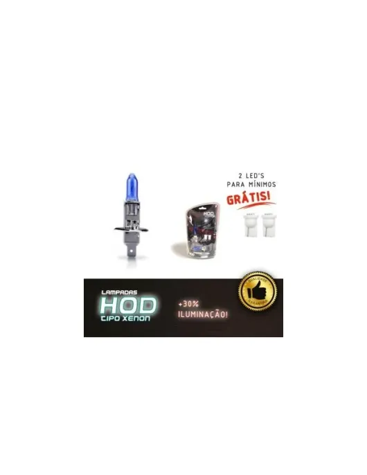 KIT LAMPADAS H1 + T10 LED 12V 55W +30% LUZ BRANCA