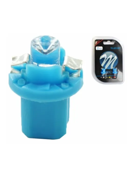 LAMPADAS LED SMD C/ CASQ. PLASTICO TABLIER AZUL