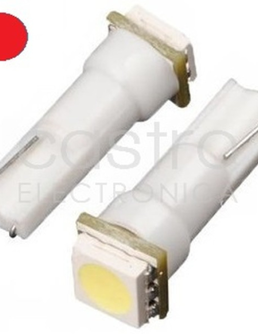 Lampadas 1 LED SMD 12V T05 - Vermelho