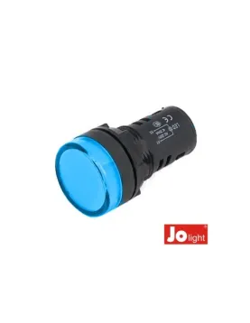 AVISADOR LED 12V REDONDO 19.5mm AZUL