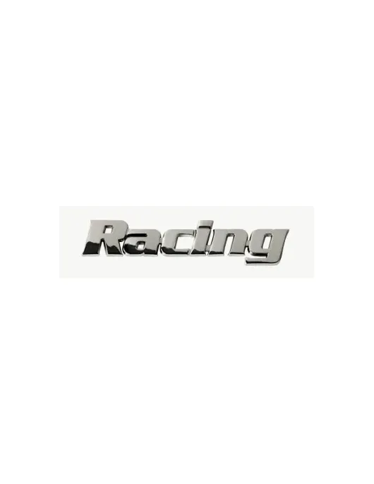 EMBLEMA RACING CROMADO
