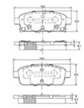 PASTILHAS DE TRAVAO = MDB3182 ADG042123 ADW194205 (MOTAQUIP)
