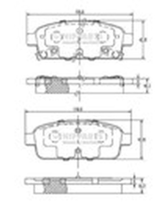 PASTILHAS DE TRAVAO = MDB3182 ADG042123 ADW194205 (MOTAQUIP)