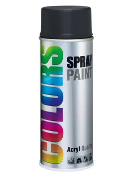 SPRAY RAL 9005 PRETO MATE 400ml (MOTIP)