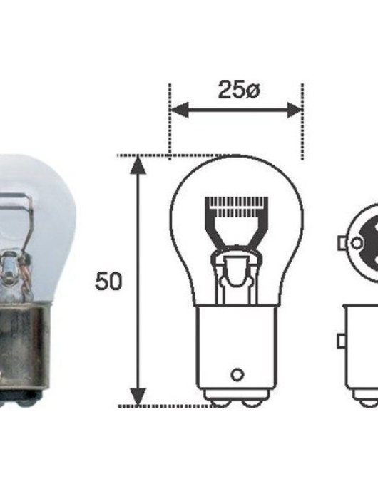 LAMPADA 12V 21/4W MAGNETI MARELLI (UNIDADE)