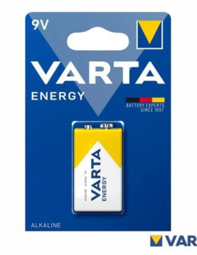PILHA ALCALINA QUADRADA 9V (VARTA)