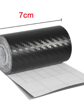 FITA AUTOCALANTE CARBONO PROTETOR DE EMBALADEIRA 7cmX5mtr