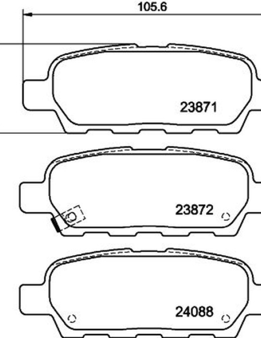 PASTILHAS = MDB2261 ADN142113 ADN142137 ADN142152 (JAPANPARTS)