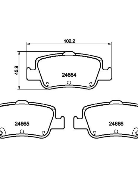 PASTILHAS DE TRAVAO = MDB2924 ADT342173 (JAPANPARTS)