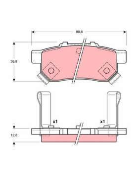 PASTILHAS = MDB1616 MDB1411 MDB1360 (JAPANPARTS)