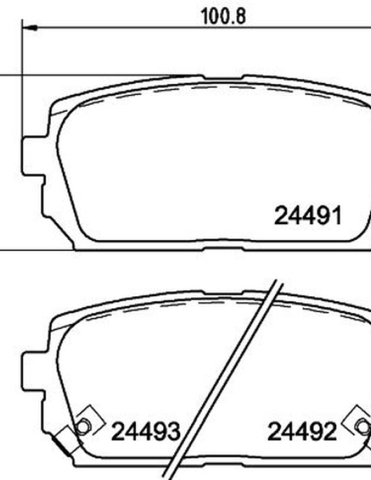 PASTILHAS DE TRAVAO = MDB2866 ADG04283 (JAPANPARTS)