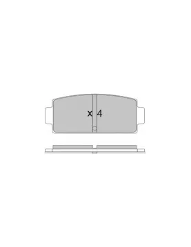 PASTILHAS TRAVAO TRAS MICROCAR M.GO (ASHIKA)