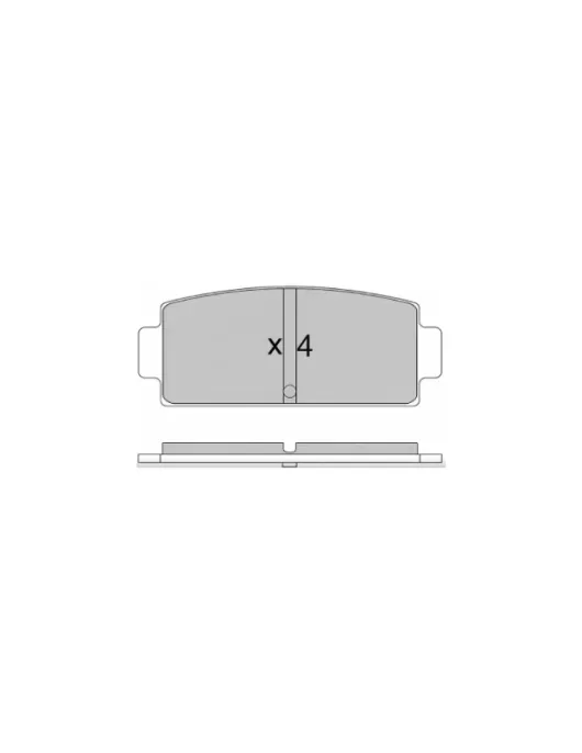 PASTILHAS TRAVAO TRAS MICROCAR M.GO (ASHIKA)