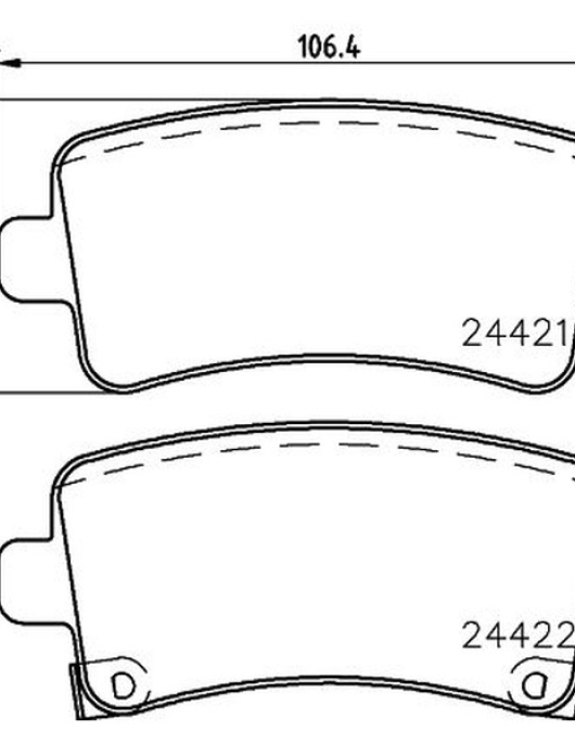 PASTILHAS = MDB2867 ADW194206 (JAPANPARTS)