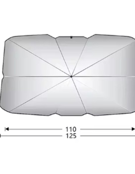 PARA SOL RETRATIL TAMANHO S (125X65mm)