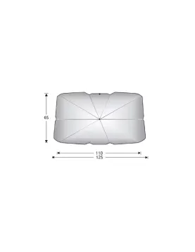 PARA SOL RETRATIL TAMANHO S (125X65mm)