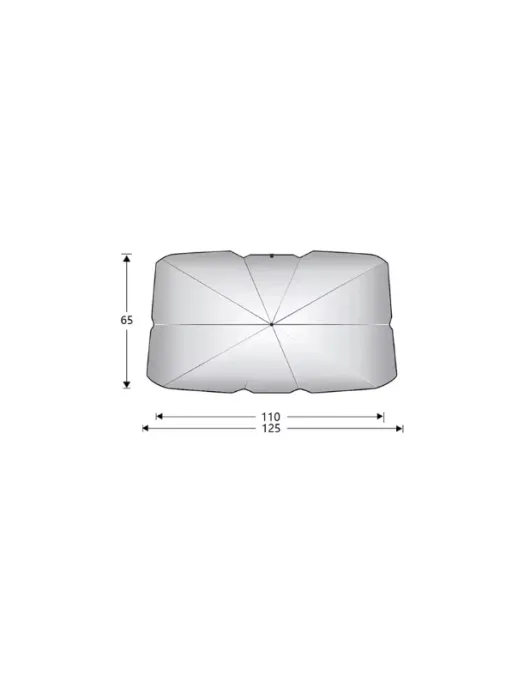 PARA SOL RETRATIL TAMANHO S (125X65mm)