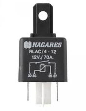 RELE 12V 70A C/ RESISTENCIA (NAGARES)