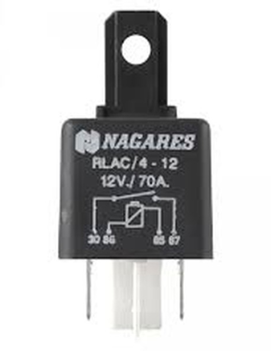 RELE 12V 70A C/ RESISTENCIA (NAGARES)