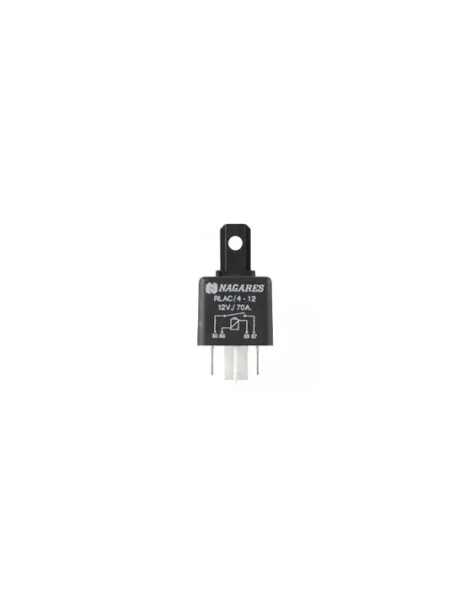 RELE 12V 70A C/ RESISTENCIA (NAGARES)