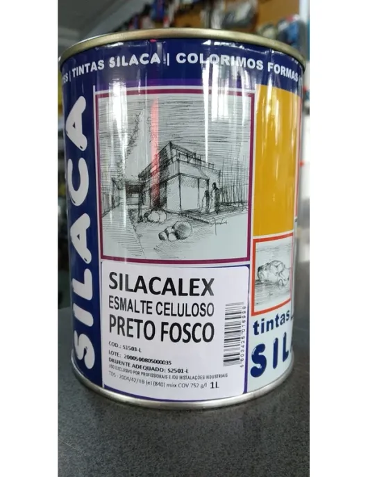 ESMALTE CELULOSO PRETO FOSCO 1Ltr