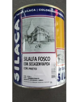 ESMALTE PRETO SINTETICO 1L SILALFA