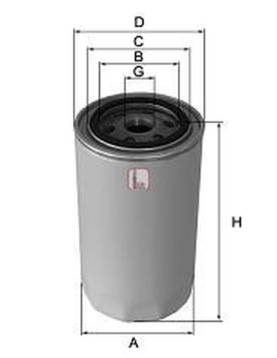 FILTRO DE OLEO = FT7465 FT5014 FT4657 (1"-12) (SOFIMA)