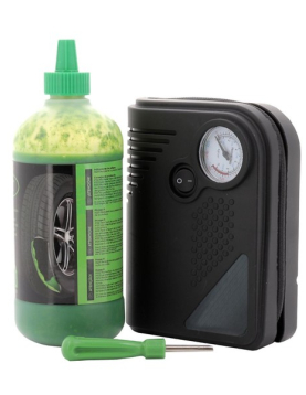 KIT REPARADOR DE FUROS P/ AUTO COMPRESSOR E SELANTE 450ml