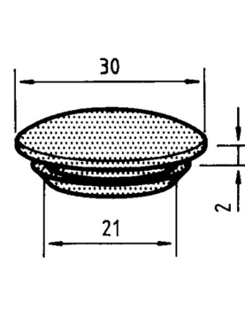 TAPAFUROS 20mm (UNIDADE)