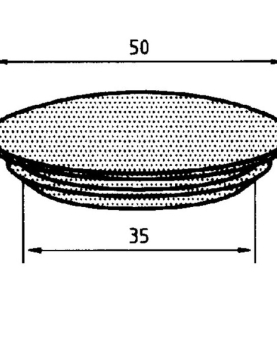 TAPA FUROS 36mm