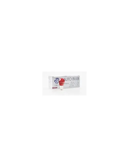 LAMPADA 12V 21W VERMELHA BA15S PR21W POLO DESCENTRADO (UNIDADE)