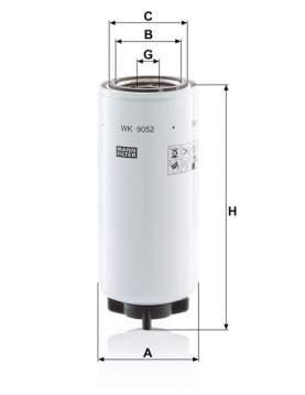 FILTRO DE GASOLEO PARA COPO = 33242 BF1249-O (1-14) (FIL FILTER)