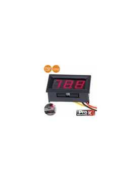 VOLTIMETRO DIGITAL 0-99.9 Vdc C/ ARO (PROK)