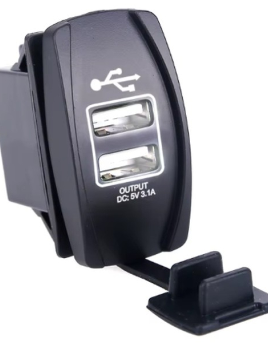 TOMADA FICHA 2 USB DE IMBUTIR