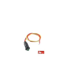 AVISADOR LED VERDE 12V C/ CABO (UNIDADE)