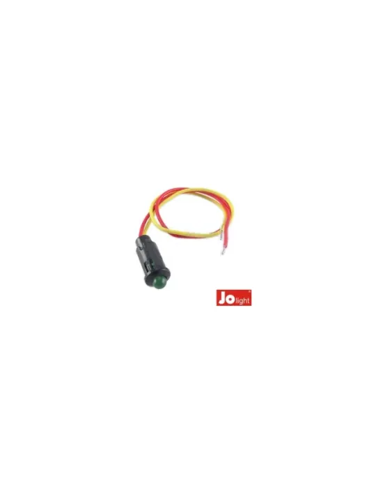 AVISADOR LED VERDE 12V C/ CABO (UNIDADE)