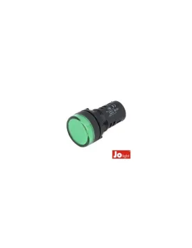 AVISADOR LED 24V REDONDO 19.5mm VERDE